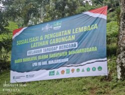 LPBI NU Banjarnegara Gelar Latihan Gabungan Penguatan Penanggulangan Bencana di Curug Pletuk, Pagedongan