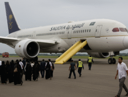 Pesawat Haji Saudia Airlines Mendarat Darurat di Sumatra Utara Akibat Ancaman Bom
